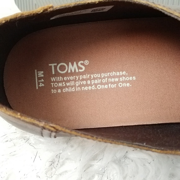 SOLD~Toms Peanut Brown Leather Preston Dress Shoes - Picture 8 of 8